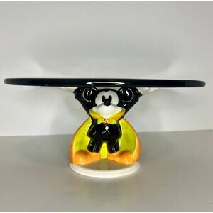 NWT Disney Vampire Mickey Halloween 10” Cake Plate (Zrike Brands)